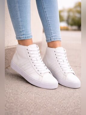 adidas gazelle silver green womens adidas Jabbar Hi 'White Black' 9.5 main image 1